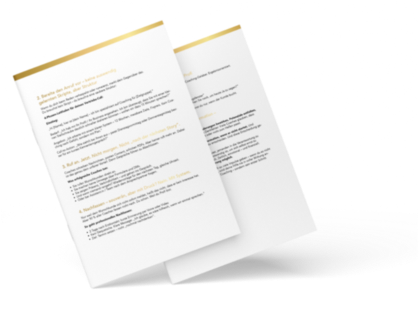 Verkaufs-Worksheet für Coaches